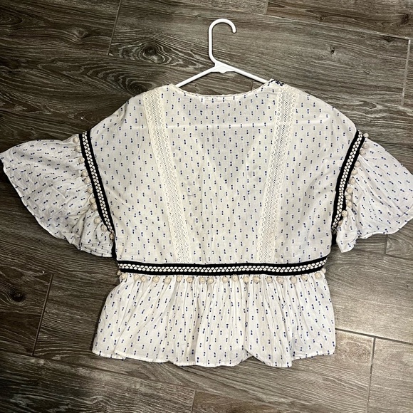 Zara pom pom blouse - Picture 4 of 5